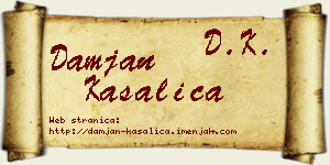 Damjan Kasalica vizit kartica